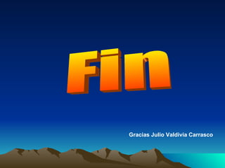 Fin Gracias Julio Valdivia Carrasco 