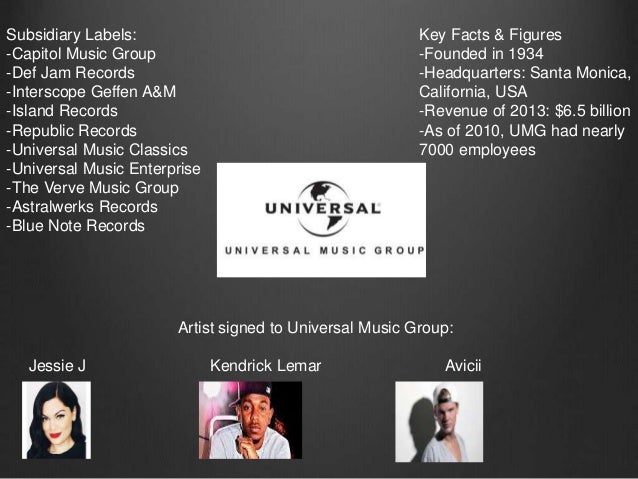 Top 5 major record labels