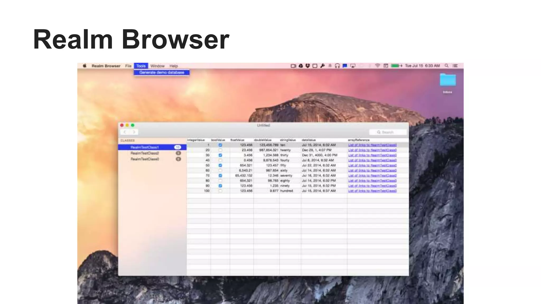 Realm Browser
 