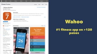 Wahoo
#1 fitness app en >120
países
 