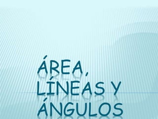 Areas lineas y angulos [Matematicas 3]