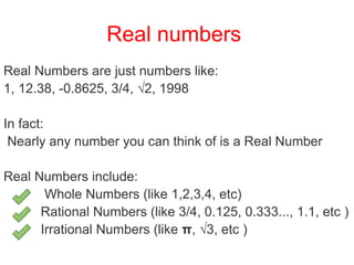 { Real no , trigonometry area perimeter )maths project | PPT