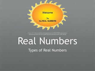Real numbers