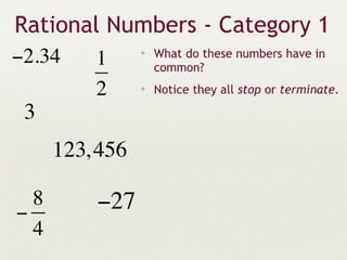 Real numbers
