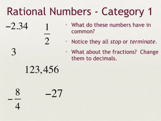 Real numbers