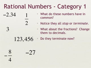 Real numbers