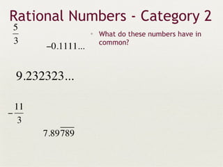 Real numbers