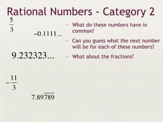 Real numbers