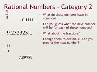 Real numbers