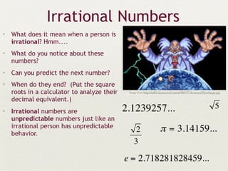 Real numbers