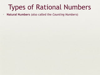 Real numbers