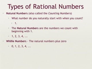 Real numbers