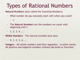 Real numbers
