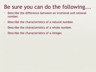 Real numbers