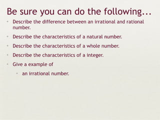 Real numbers