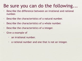 Real numbers