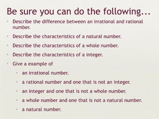 Real numbers