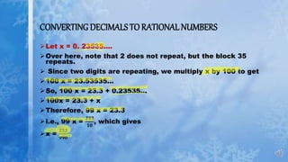 Number system class IX | PPTX