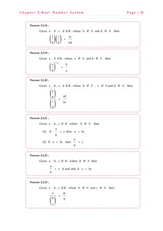 Real number system full | PDF