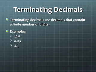 Realnumbersystems | PPT
