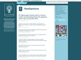 Twitter: www. twitter.com/realopinions 