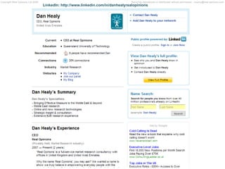 LinkedIn: http://www.linkedin.com/in/danhealyrealopinions 