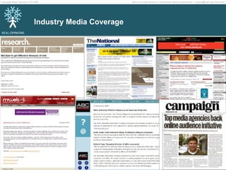 Industry Media Coverage 