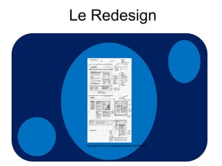 Le Redesign

http://www.flickr.com/photos/rohdesign/3307874546

 
