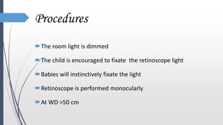 Normal Refraction Baby Real pediatric refraction and spectacle power prescription | PPTX