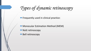 Dynamic Ret Real pediatric refraction and spectacle power prescription | PPTX
