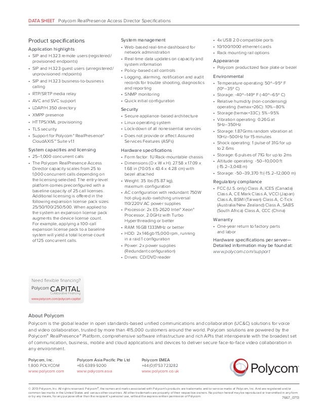 Polycom RealPresence Access Director for Video Conferencing & Collabo…