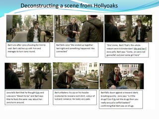 Deconstructing a scene from Hollyoaks
 