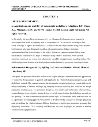 design and construction of parametric structures | PDF