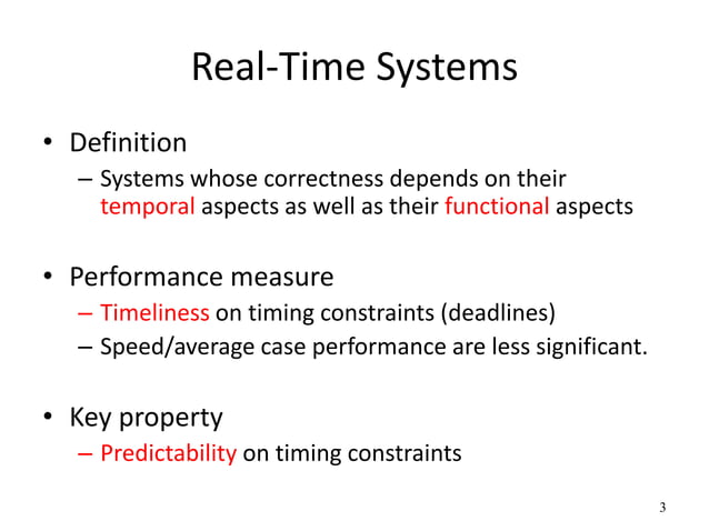 Real time Scheduling in Operating System for Msc CS | PPT