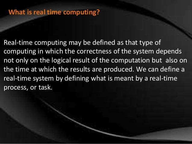 characteristics of real time system Real-time embedded systems are found in practically every facet of our everyday lives real-time embedded systems have a complex set of characteristics that. characteristics of real time system Real-time embedded systems are found in practically every facet of our everyday lives real-time embedded systems have a complex set of characteristics that.