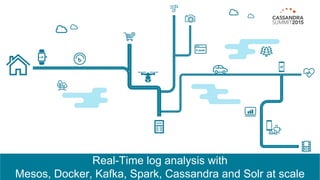 Real-Time log analysis with
Mesos, Docker, Kafka, Spark, Cassandra and Solr at scale
 