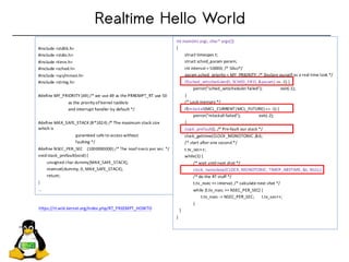 Making Linux do Hard Real-time | PDF