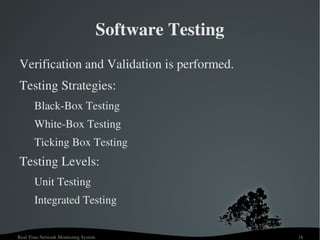Real Time Network Monitoring System | ODP
