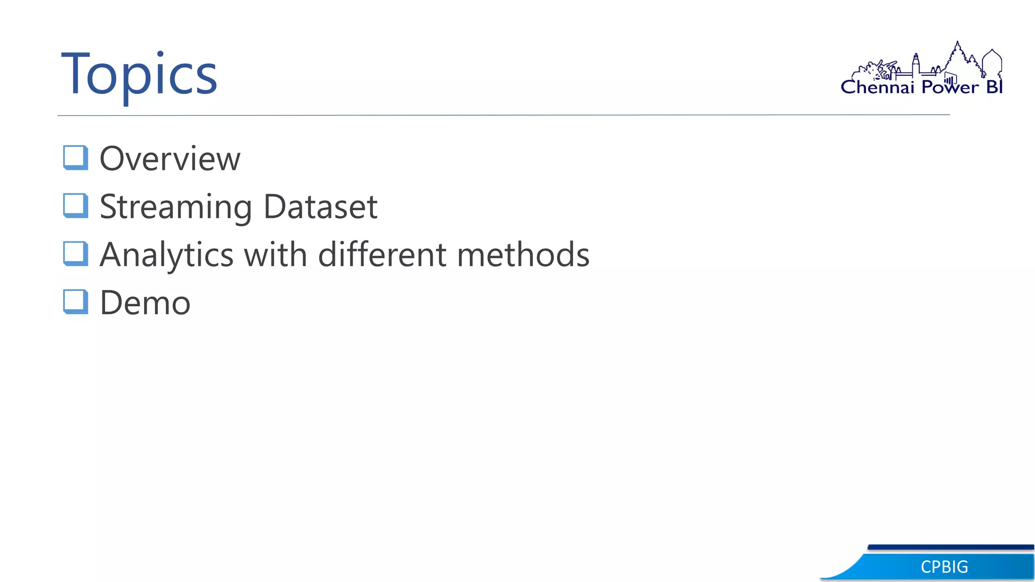 Real time analytics with Power BI | PDF