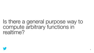 Is there a general purpose way to
compute arbitrary functions in
realtime?

                                    6
 