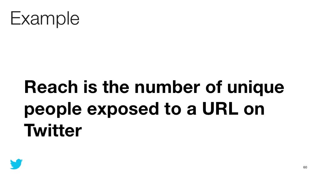 Example Reach is the number