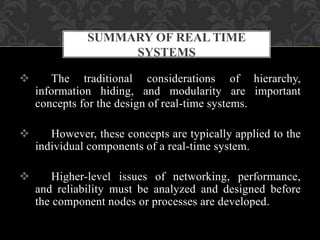 Real time and distributed design | PPTX