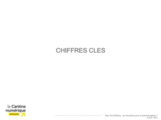 CHIFFRES CLES




            Real Time Bidding : une révolution pour la publicité digitale ?
                                                             2 Avril 2013
 