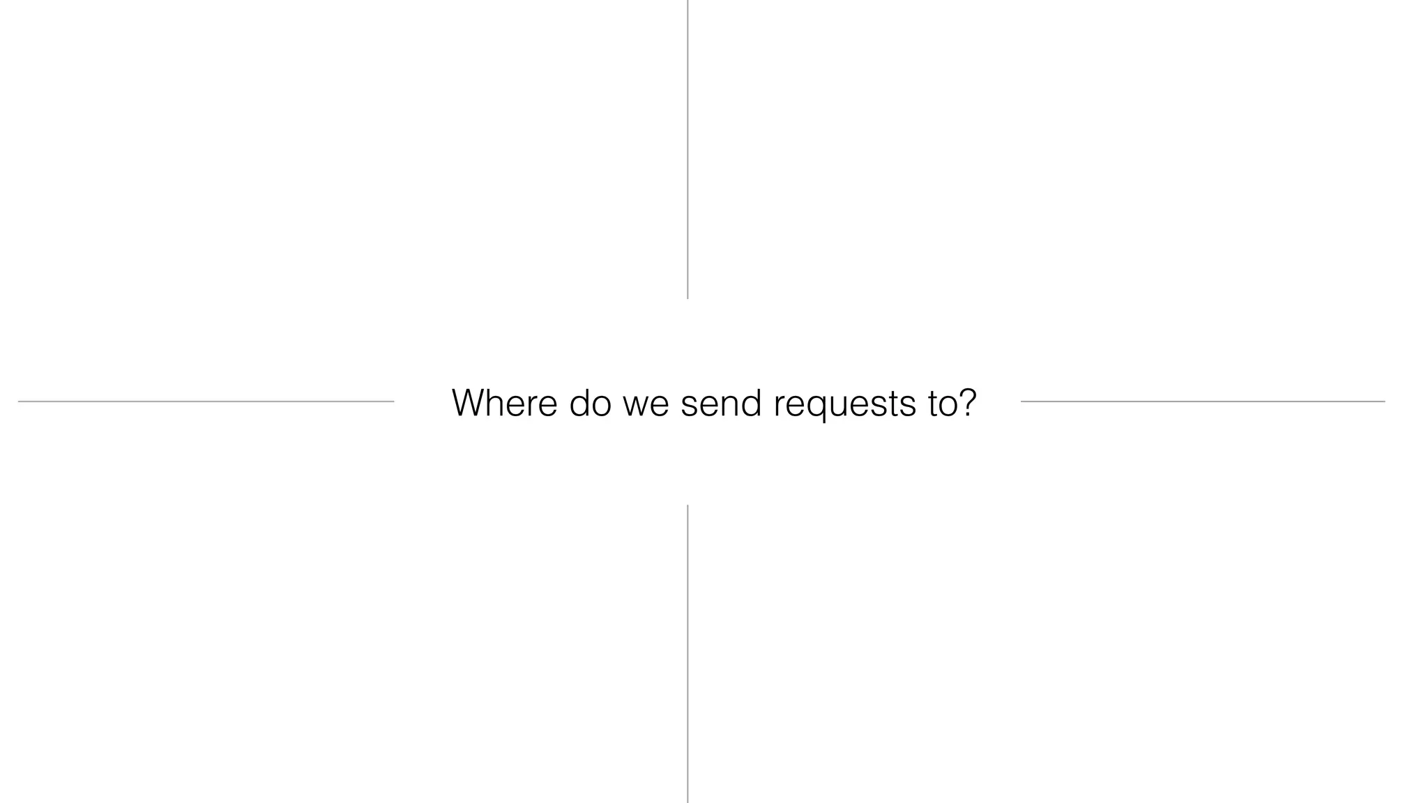 Where do we send requests to?
 