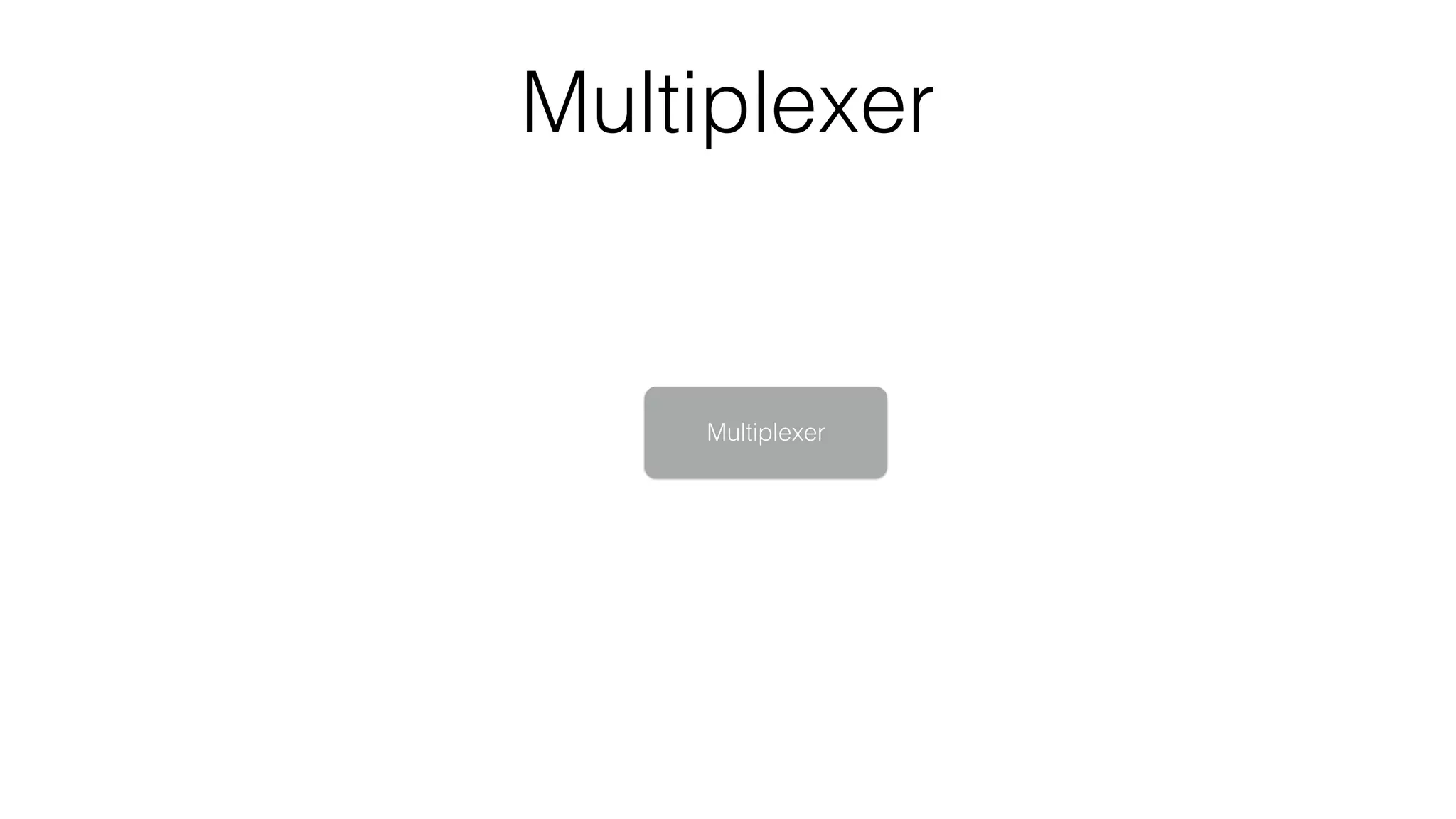 Multiplexer
Multiplexer
 