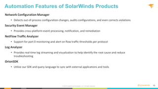 Solarwinds Device Diff Check Webinar: Real IT Compliance with SolarWinds | PPTX