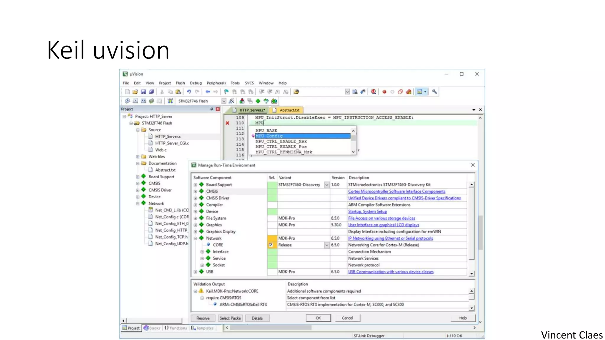 Keil uvision
Vincent Claes
 
