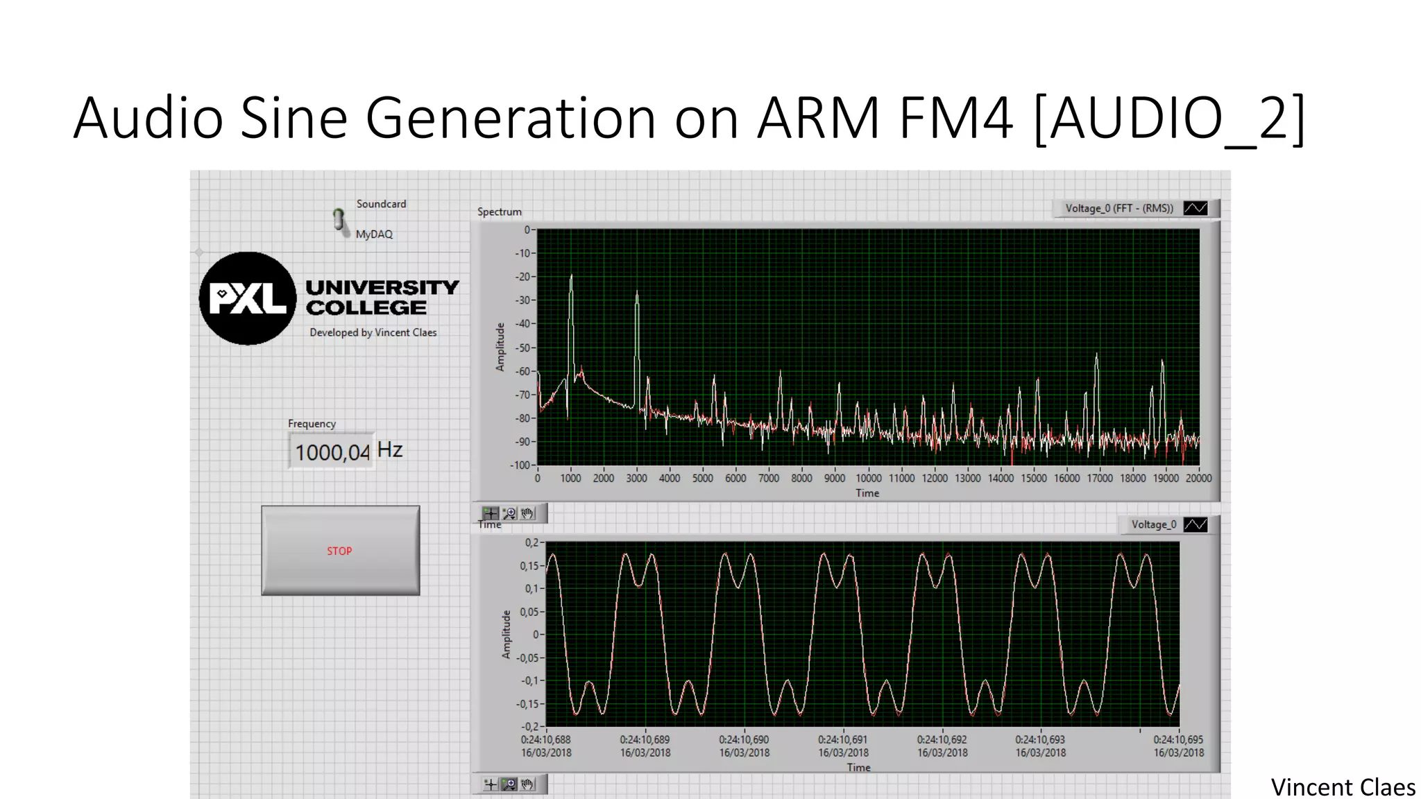 Audio Sine Generation on ARM FM4 [AUDIO_2]
Vincent Claes
 