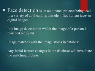 Real Time Face Detection | PPTX