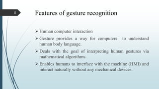 Real time gesture recognition | PPTX